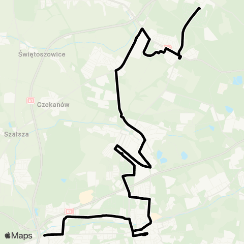 Zarząd Transportu Metropolitalnego GZM Gliwice zajezdnia - Helenka Elzab map