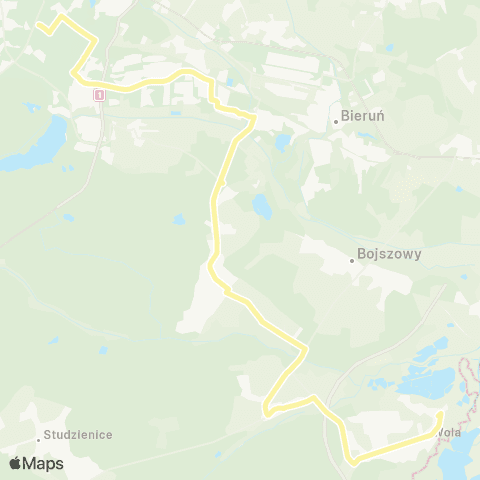 Zarząd Transportu Metropolitalnego GZM Tychy Jana Pawła II - Wola skrzyżowanie map