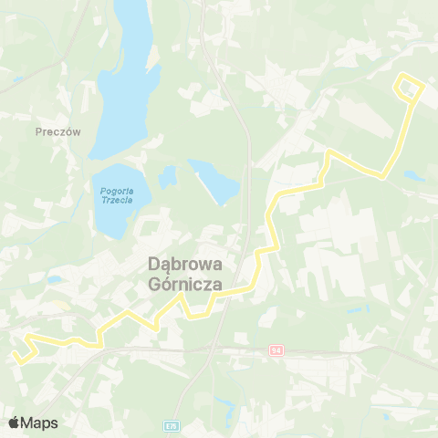 Zarząd Transportu Metropolitalnego GZM Mydlice pętla - Tucznawa Strefa Ekonomiczna map