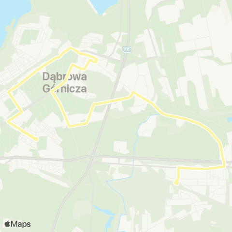 Zarząd Transportu Metropolitalnego GZM Strzemieszyce dworzec Północny - Reden aleja Majakowskiego map