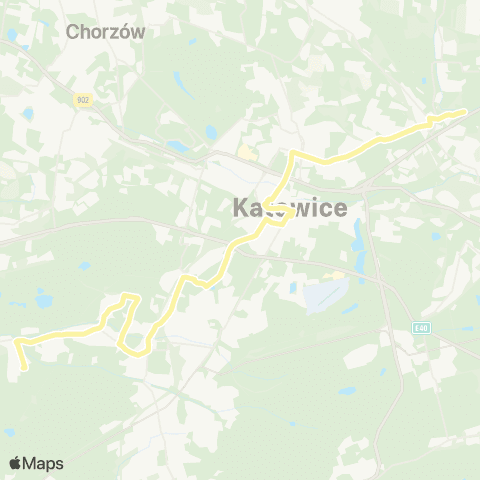 Zarząd Transportu Metropolitalnego GZM Dąbrówka Mała Nowosam - Panewniki Owsiana map