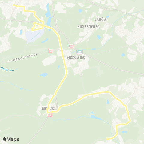 Zarząd Transportu Metropolitalnego GZM Katowice Skłodowskiej dworzec - Wesoła kopalnia map