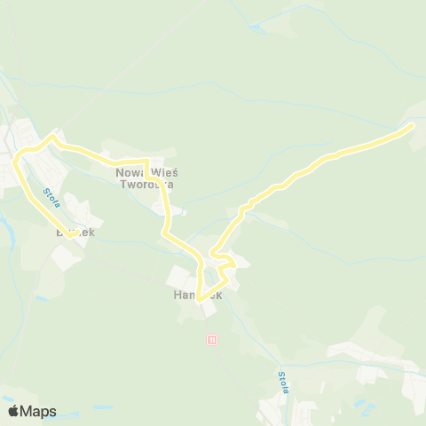 Zarząd Transportu Metropolitalnego GZM Tworóg dworzec PKP - Mikołeska map