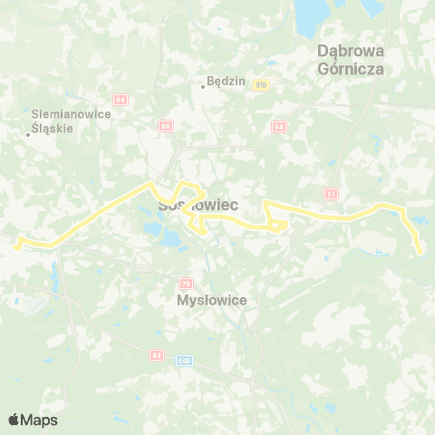 Zarząd Transportu Metropolitalnego GZM Maczki Kościuszki - Katowice Piotra Skargi map