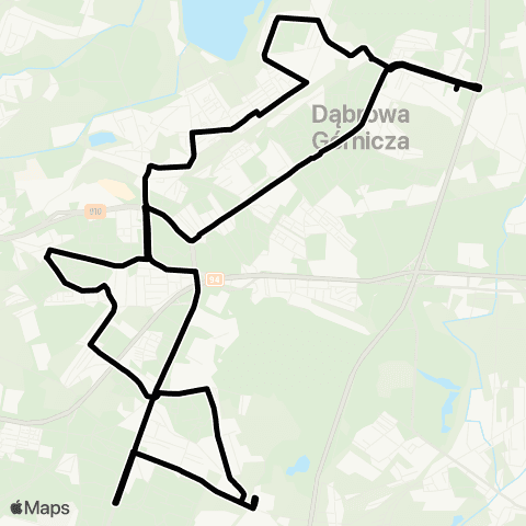 Zarząd Transportu Metropolitalnego GZM Gołonóg Manhattan - Gołonóg zajezdnia map