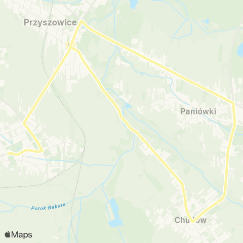 Zarząd Transportu Metropolitalnego GZM Gierałtowice Kościół - Gierałtowice Kościół map