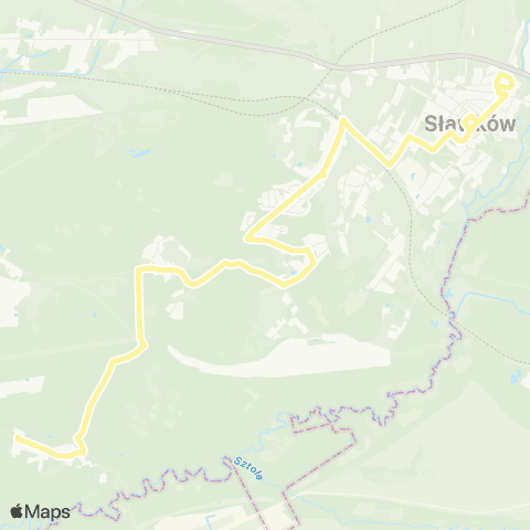 Zarząd Transportu Metropolitalnego GZM Sławków rynek - Burki pętla map
