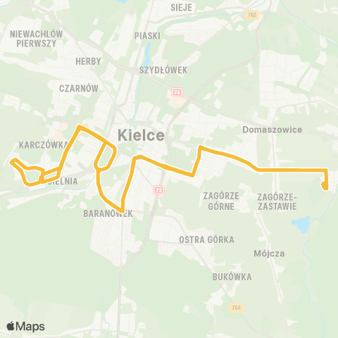 ZTM Kielce  map