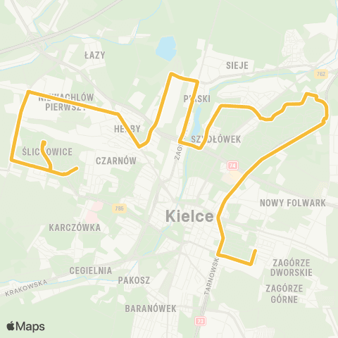 ZTM Kielce  map