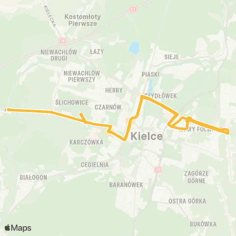 ZTM Kielce  map