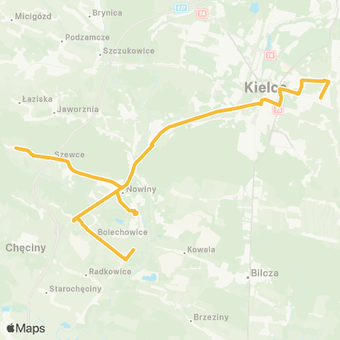 ZTM Kielce  map