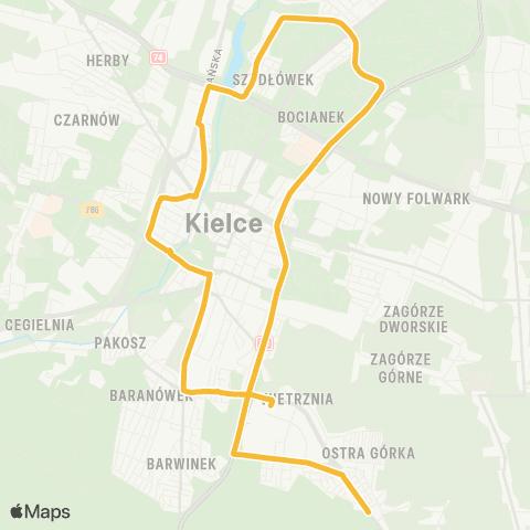 ZTM Kielce  map