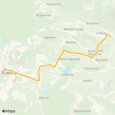 ZTM Kielce  map