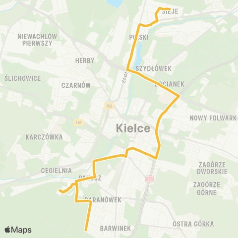 ZTM Kielce  map