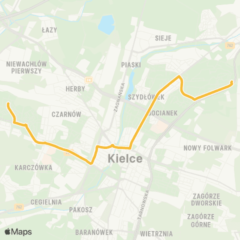 ZTM Kielce  map