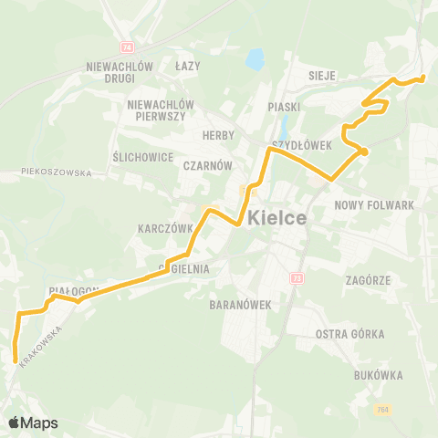 ZTM Kielce  map