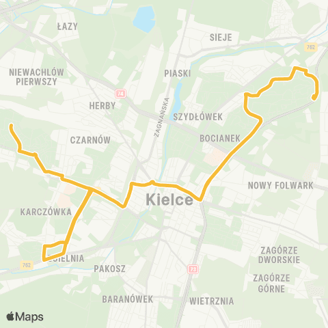 ZTM Kielce  map