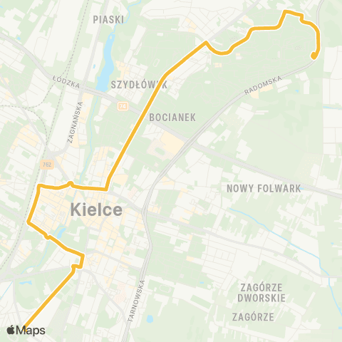 ZTM Kielce  map