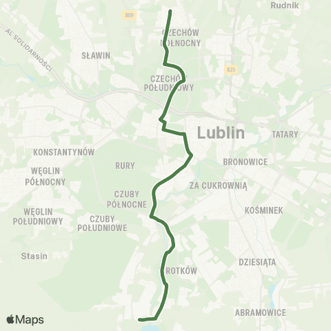 ZTM Lublin  map