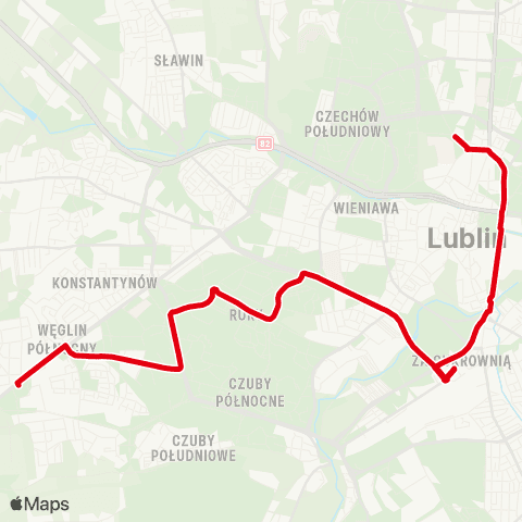 ZTM Lublin  map