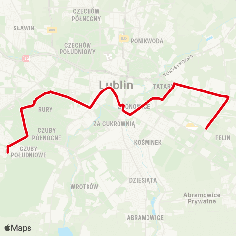 ZTM Lublin  map