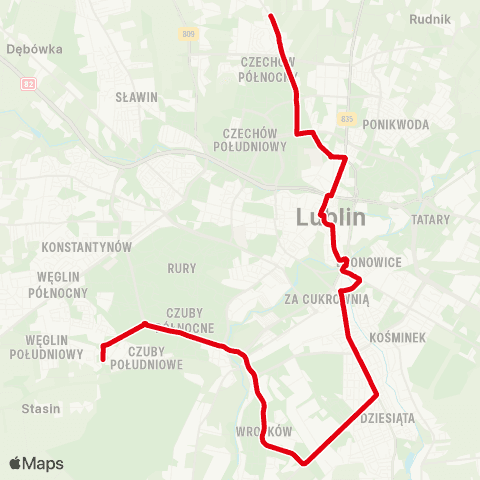 ZTM Lublin  map