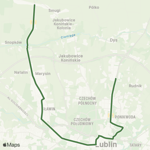 ZTM Lublin  map