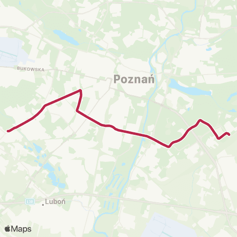 ZTM Poznań Junikowo - Franowo|Franowo - Junikowo map