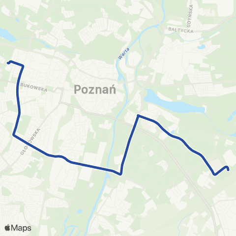 ZTM Poznań Miłostowo - Ogrody|Ogrody - Miłostowo map