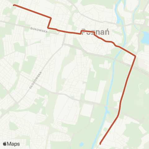 ZTM Poznań Ogrody - Miłostowo|Miłostowo - Ogrody map