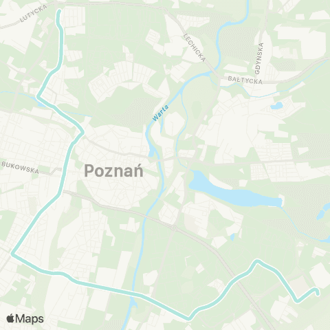 ZTM Poznań Piątkowska - Unii Lubelskiej|Unii Lubelskiej - Piątkowska map