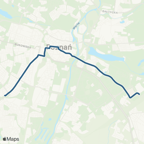 ZTM Poznań Małe Garbary - Górczyn PKM|Górczyn PKM - Małe Garbary map