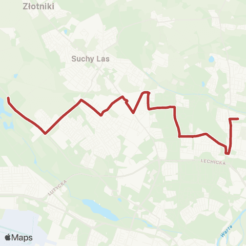 ZTM Poznań Stary Strzeszyn - Boranta|Boranta - Stary Strzeszyn map