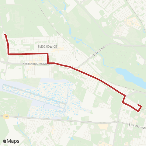 ZTM Poznań Krzyżowniki - Ogrody|Ogrody - Krzyżowniki map