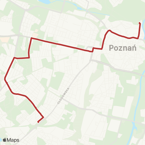 ZTM Poznań Garbary PKM - Górczyn PKM|Górczyn PKM - Garbary PKM map