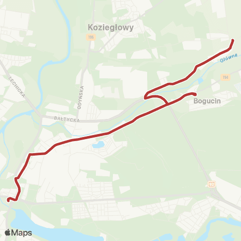 ZTM Poznań Janikowo - Rondo Śródka|Rondo Śródka - Janikowo map