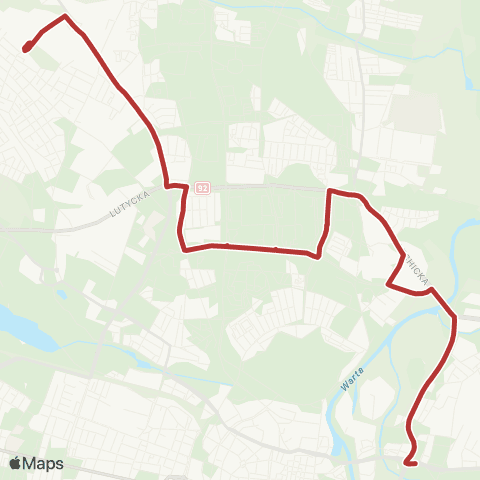 ZTM Poznań Szarych Szeregów - Rondo Śródka|Rondo Śródka - Szarych Szeregów map