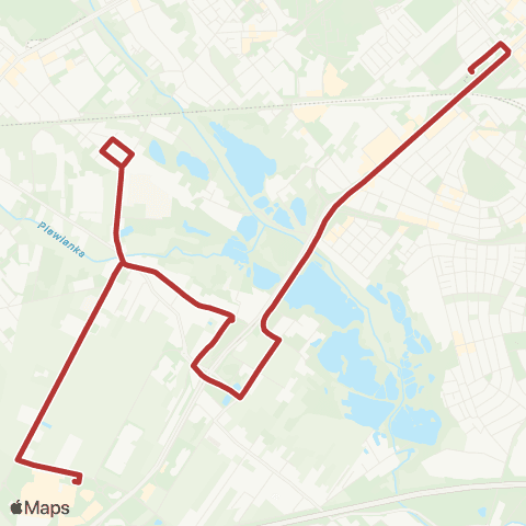 ZTM Poznań Sycowska Centrum Handlowe - Górczyn PKM|Górczyn PKM - Sycowska Centrum Handlowe map