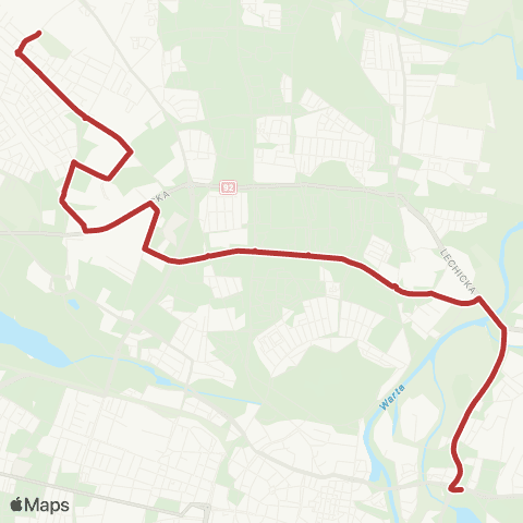 ZTM Poznań Szarych Szeregów - Rondo Śródka|Rondo Śródka - Szarych Szeregów map