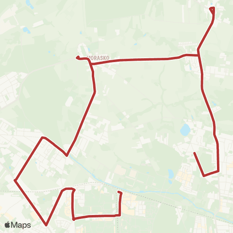 ZTM Poznań Morasko - Os. Sobieskiego map