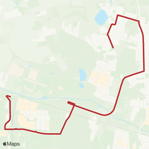 ZTM Poznań Uam Os. Różany Potok - Os. Sobieskiego|Os. Sobieskiego - Uam Os. Różany Potok map