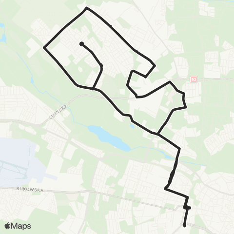 ZTM Poznań Poznań Główny - Poznań Główny map