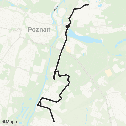 ZTM Poznań Starołęka PKM - Główna|Główna - Starołęka PKM map