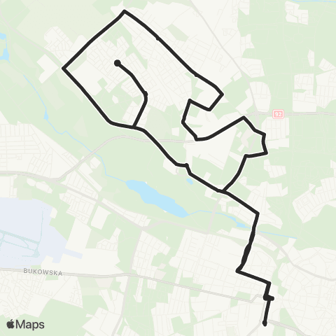 ZTM Poznań Poznań Główny - Poznań Główny map
