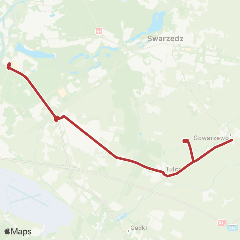 ZTM Poznań Gowarzewo Czereśniowa - Rondo Rataje|Rondo Rataje - Gowarzewo Czereśniowa map