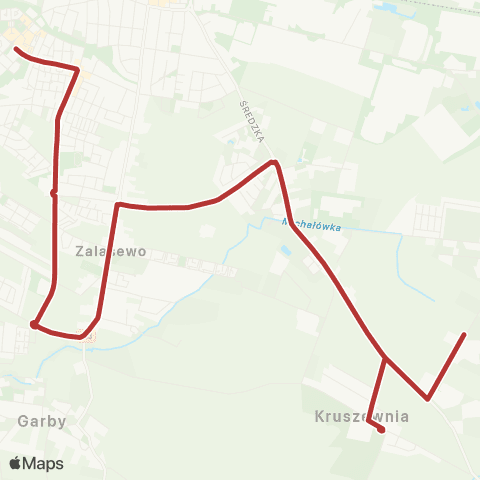 ZTM Poznań Rabowice Składowisko - Swarzędz Os. Raczyńskiego|Swarzędz Os. Raczyńskiego - Rabowice Składowisko map