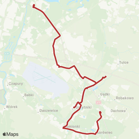 ZTM Poznań Rondo Rataje - Borówiec Szkoła|Borówiec Szkoła - Rondo Rataje map