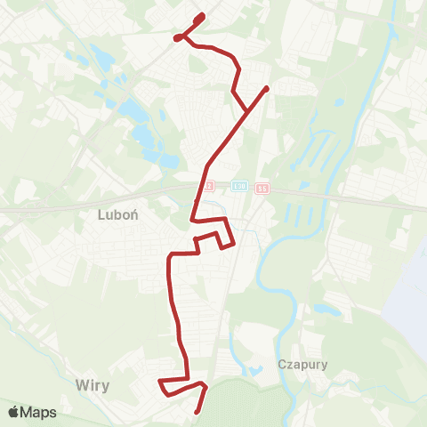 ZTM Poznań Górczyn PKM - Łęczyca Dworcowa|Łęczyca Dworcowa - Górczyn PKM map
