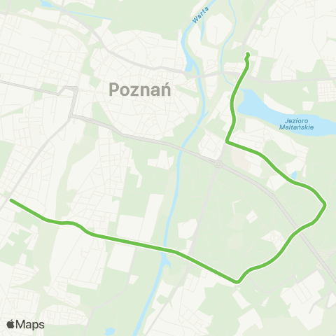 ZTM Poznań Zawady - Starołęka PKM|Starołęka PKM - Zawady map