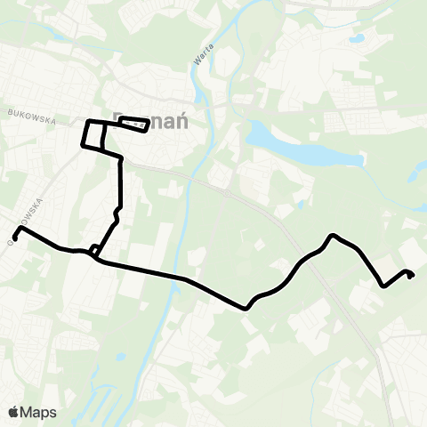 ZTM Poznań Franowo - Franowo map